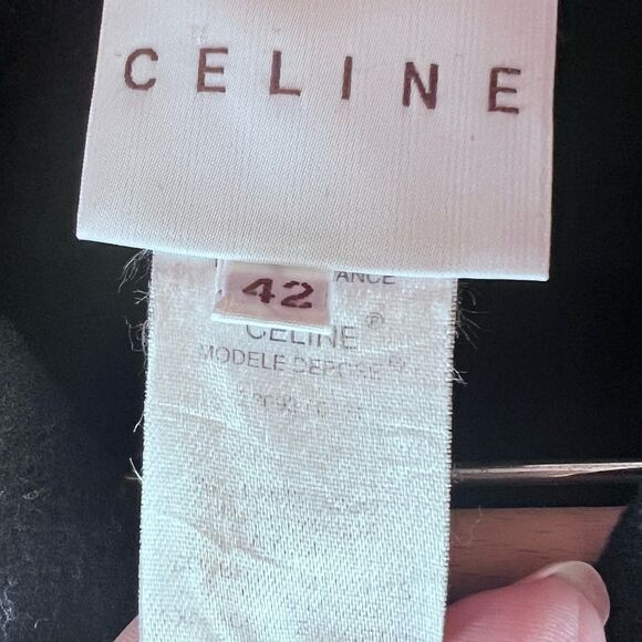 Celine Finition Main Vintage Lambs Wool Blend Coat SZ 42 US SZ 6 - Picture 6 of 15